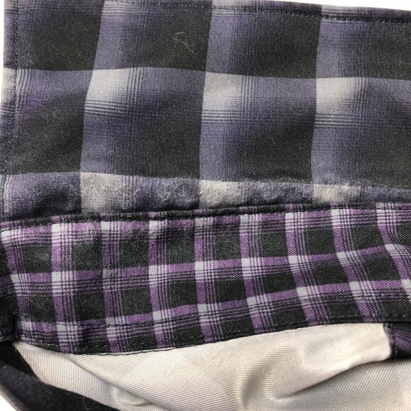 Kenneth Cole Reaction Purple & Black Long Sleeve Slim Fit Button Down Shirt - Picture 5 of 10